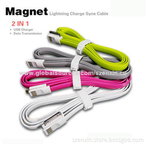 Colorful Magnet Cable for iPhone 5/5c/5s 30 Pins